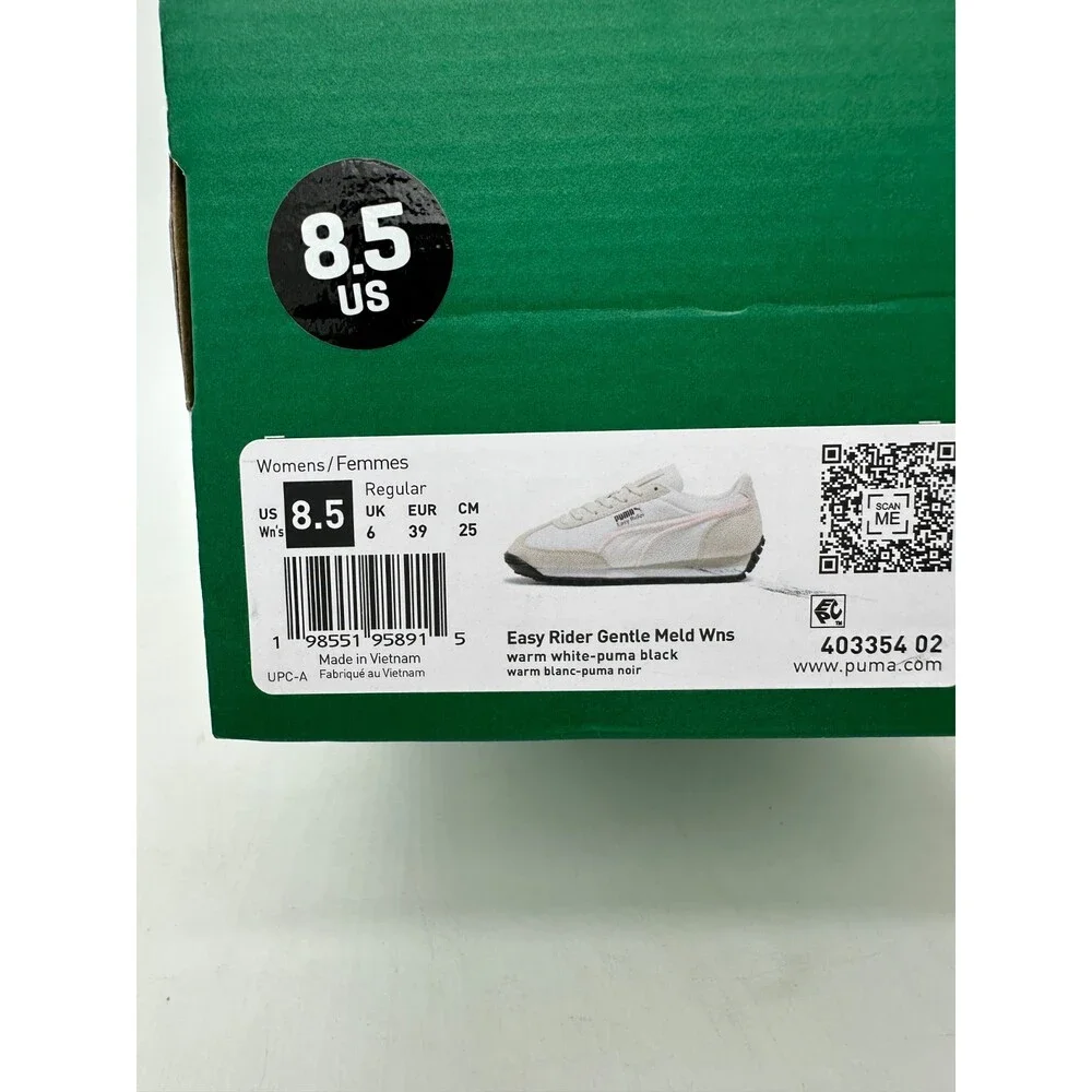 Puma Easy Rider Women's Size 8.5 White pink Running Athletic Shoes 403354 02